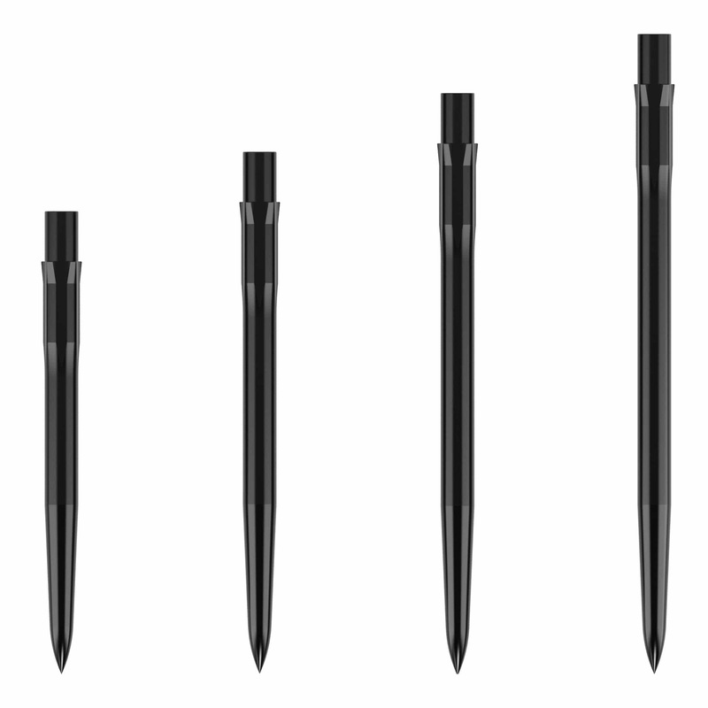 Caliburn Replaceable Dart Points – Smooth – Black 28mm