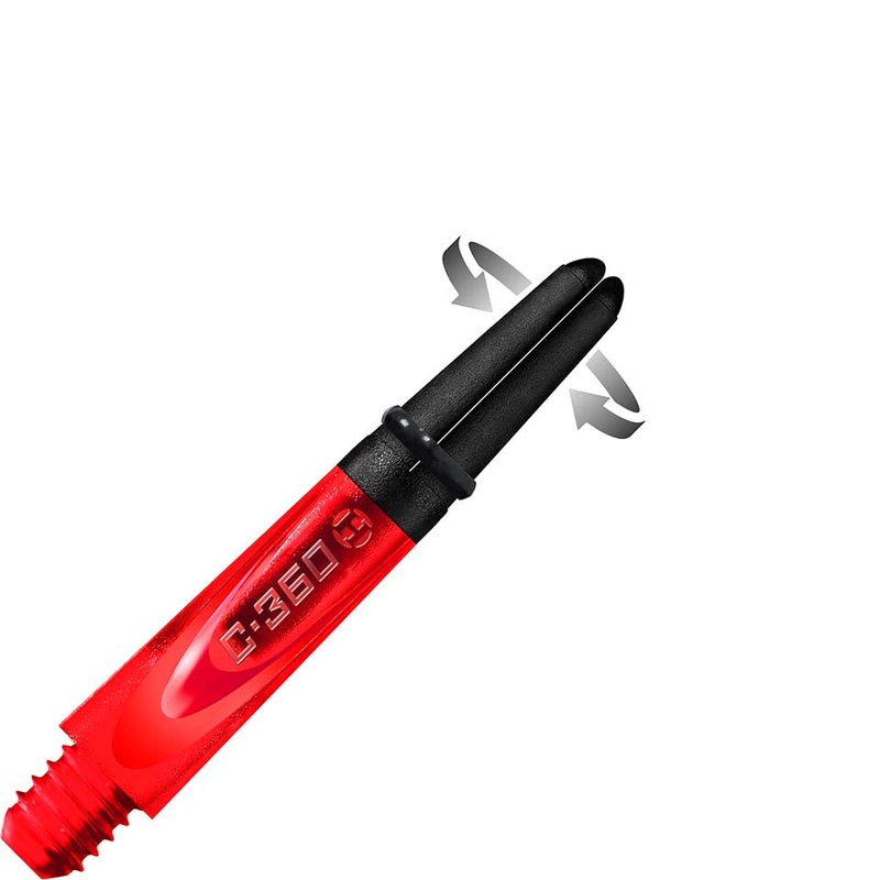 Harrows Carbon 360 Dart Shafts – Short Red