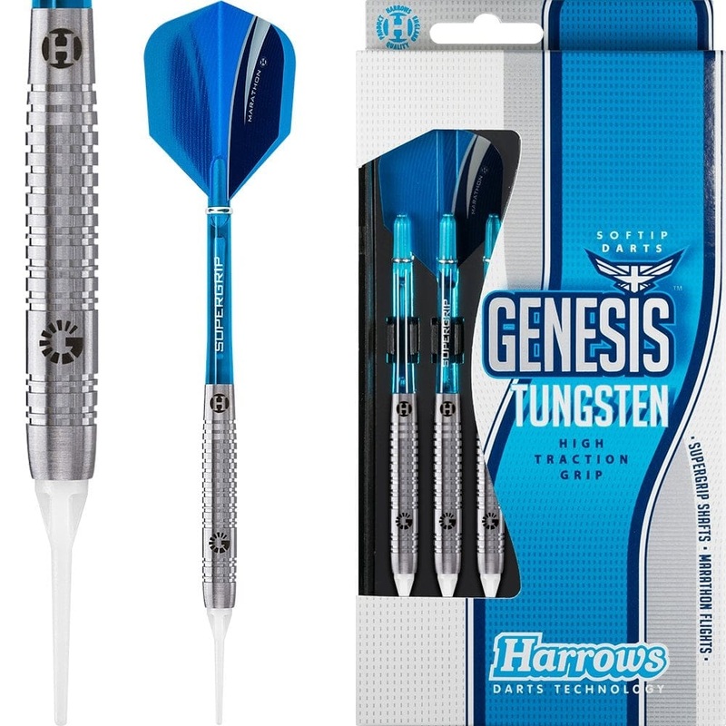 Harrows Genesis Darts – Soft Tip Tungsten – Made in England – A 16g
