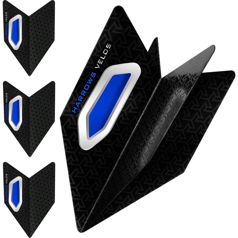 Harrows Velos Dark Blue Dart Flights Dark Blue