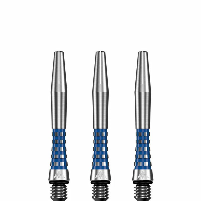 Mission Atom13 Aluminum Shafts – Natural Metal Stems  – Blue – Short Blue Short (35mm in length excluding thread) Aluminum