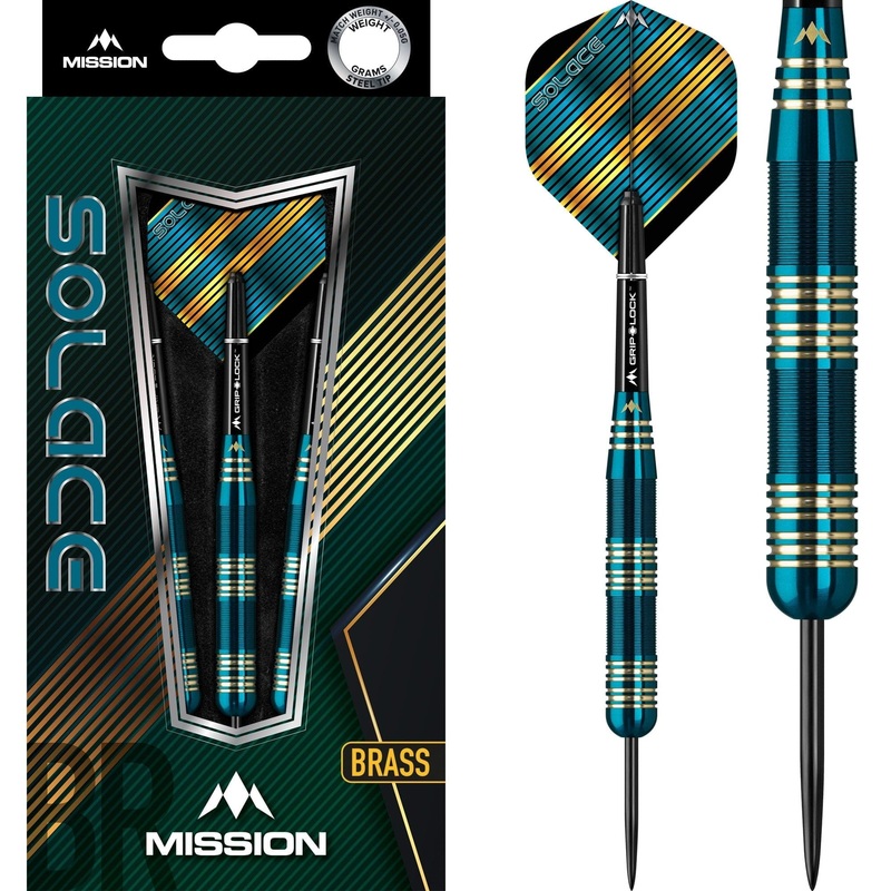 *Mission Solace Darts – Steel Tip Brass – M2 – Dark Green 23g