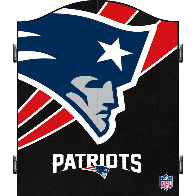 NFL – Dartboard Cabinet – Official Licensed – New England Patriots