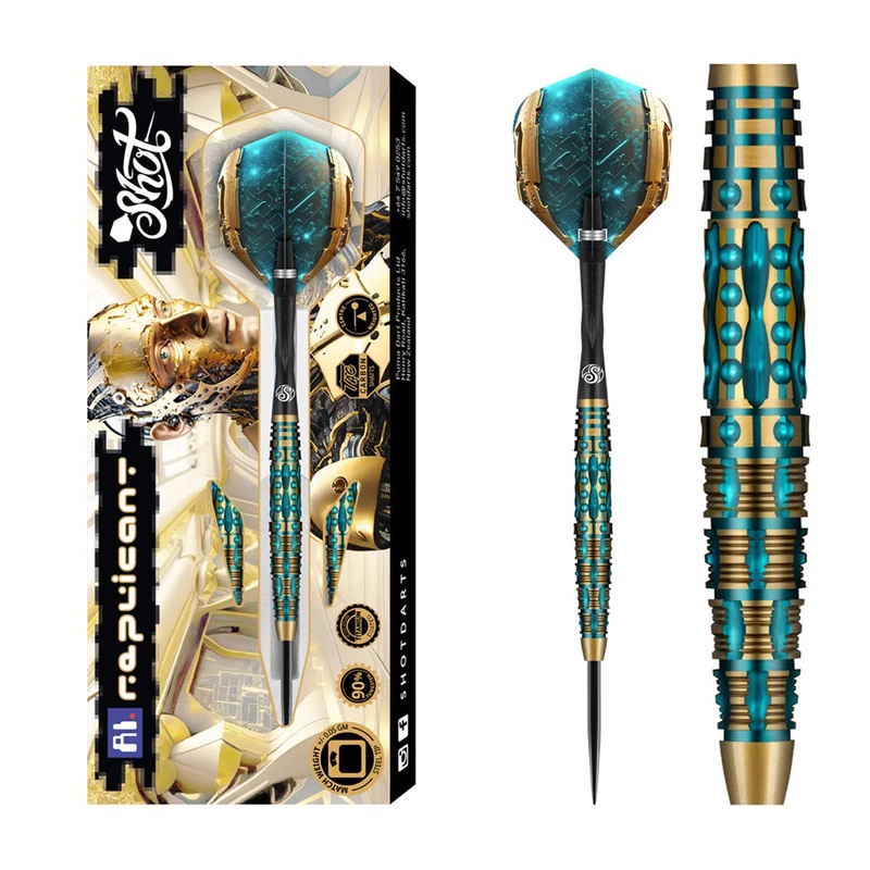 Shot AI Replicant 90% Tungsten Steel Tip Darts 23 GRAM