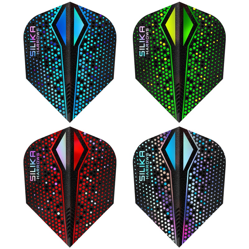 Silika Colourshift X Standard No6 Dart Flights by Harrows Blue