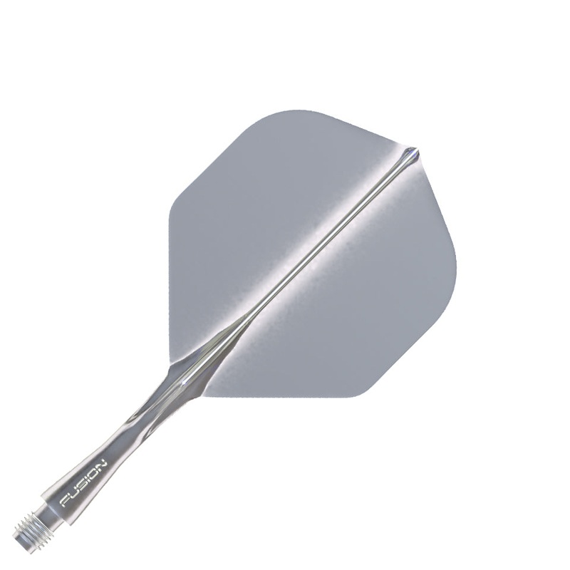 Winmau Fusion Integrated Flight & Shaft System –  No2 Short Dark Grey Smoke