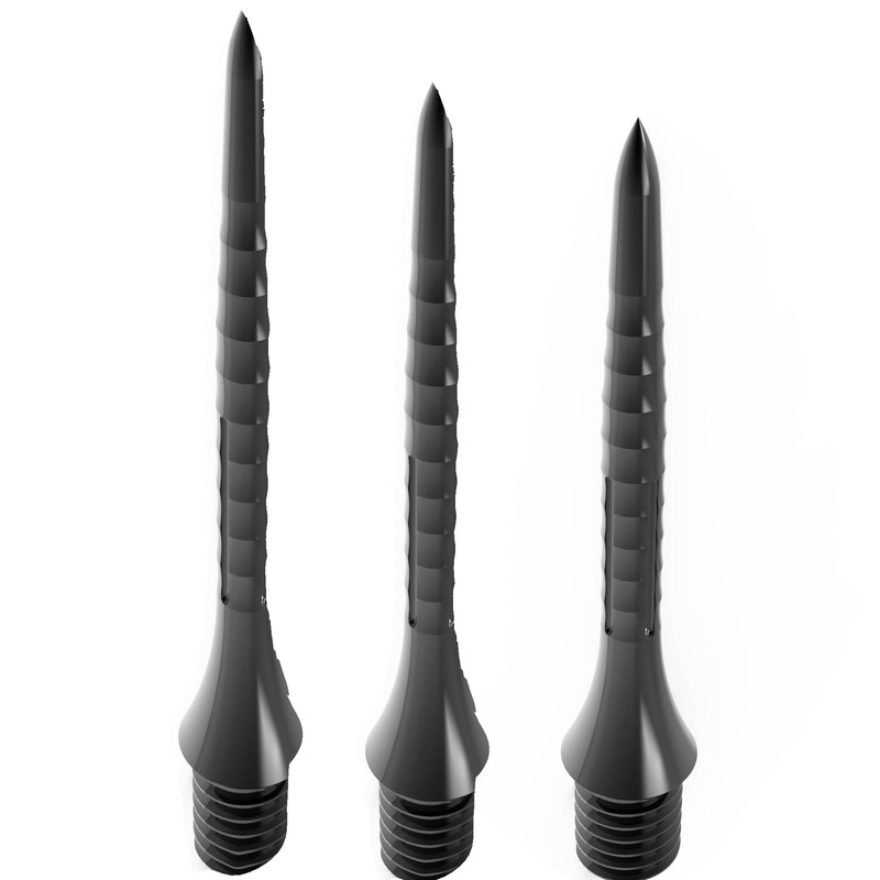 Caliburn Bamboo Conversion Points – Screw In – Soft Tip to Steel Tip – Black 28mm
