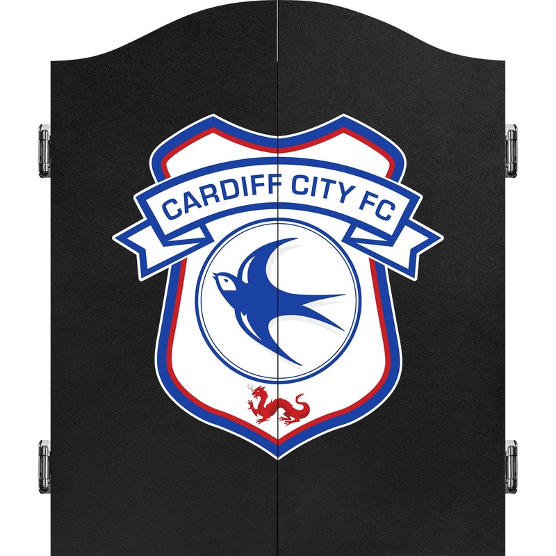 Cardiff City FC – Official Licensed – Dartboard Cabinet – C1 – Crest