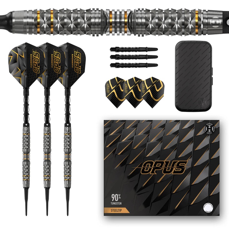 Harrows Opus – Soft Tip Darts – 90% Tungsten – 20g