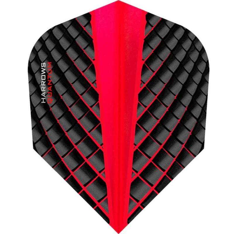 Harrows Quantum Red Standard Dart Flights Standard 100 Micron Extra Strong