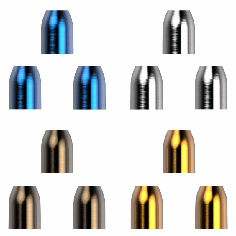 L-Style – L-Flights Accessories – Metal Champagne Rings Blue