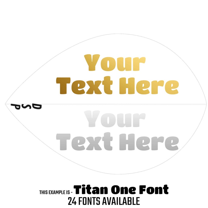 Personalised Flights – Hot Foil – 5 Sets – Poly Plain – Pear – Clear Default Title