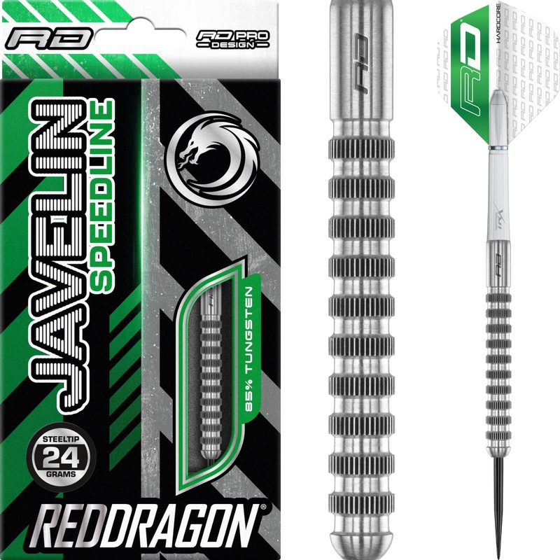 Red Dragon – Javelin Speedline Darts – Steel Tip – 85% Tungsten – 24g 26g 24 grams