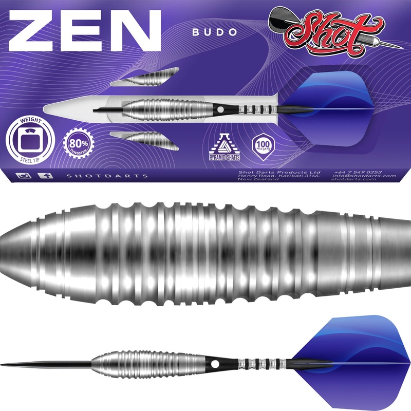Shot – Zen Budo Darts – Steel Tip – 80% Tungsten – 23g 24g 26g 23 grams