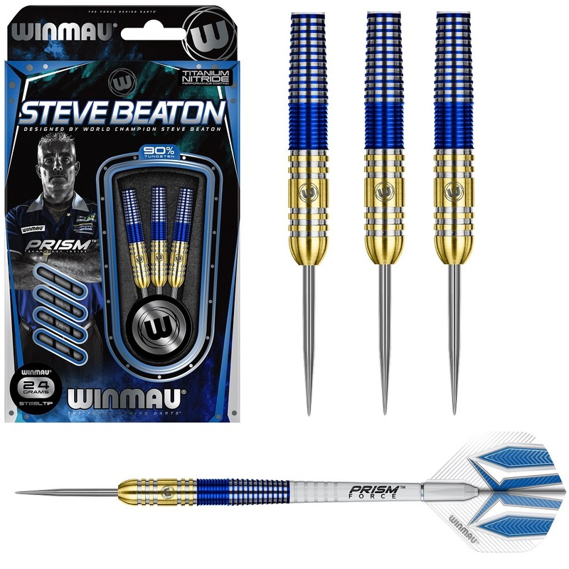 Steve Beaton 90% Tungsten Steel Tip Darts by Winmau 22 Gram
