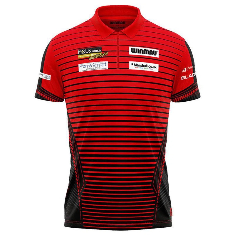 Winmau Joe Cullen Shirt – Black & Red Small