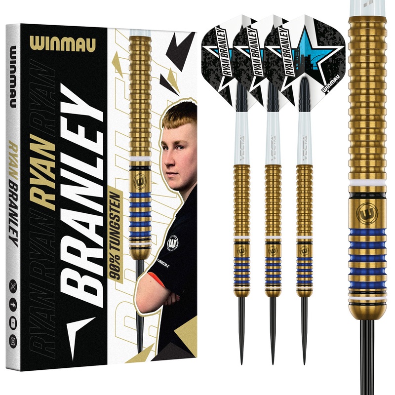 Winmau Ryan Branley 90% Tungsten Steel Tip Darts 23 Gram