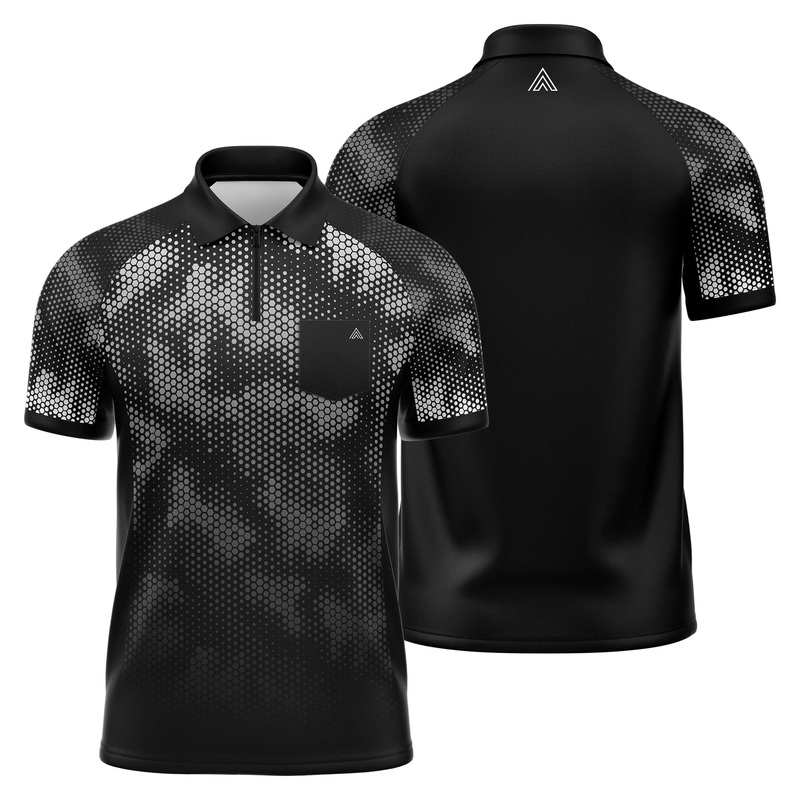 Arraz Hex Dart Shirt – Lightweight – Black & White Small
