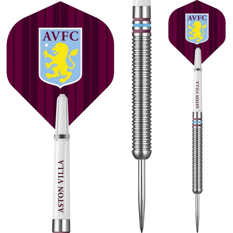 Aston Villa FC Darts – Steel Tip Tungsten – Official Licensed – AVFC – 24g 24g