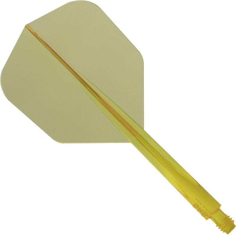 Condor AXE Dart Flights – Small – Clear Yellow Short