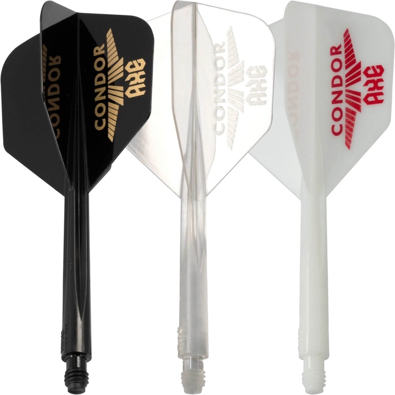 Condor – Axe Logo Small – Standard Dart Flights – Integrated Flight & Shaft System Short (21.5mm) Black