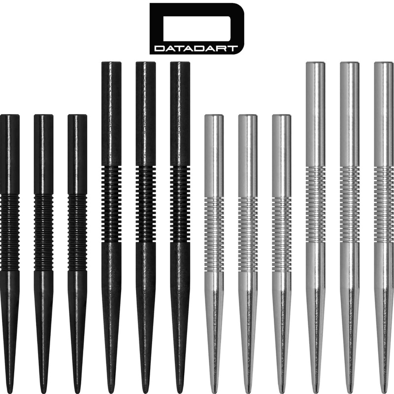 Datadart – Ghost Grooved Dart Points – 32mm 38mm Black 32mm