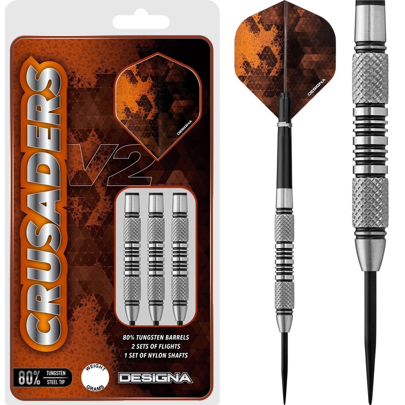 Designa Crusader V2 Darts – Steel Tip – M3 20g