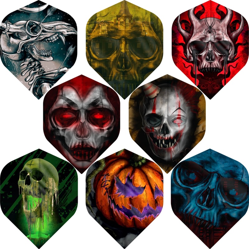 Designa – Horror Show – Big Wing Dart Flights Deer Skull