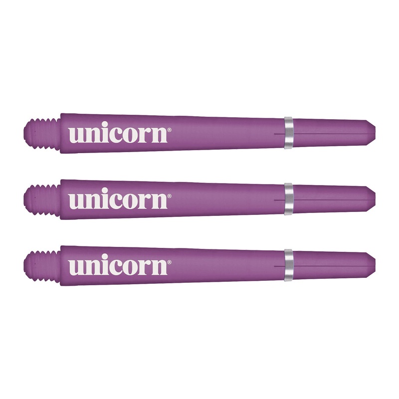 Gripper 4 PC  Purple Dart Stems / Shafts by Unicorn Extra Short Purple