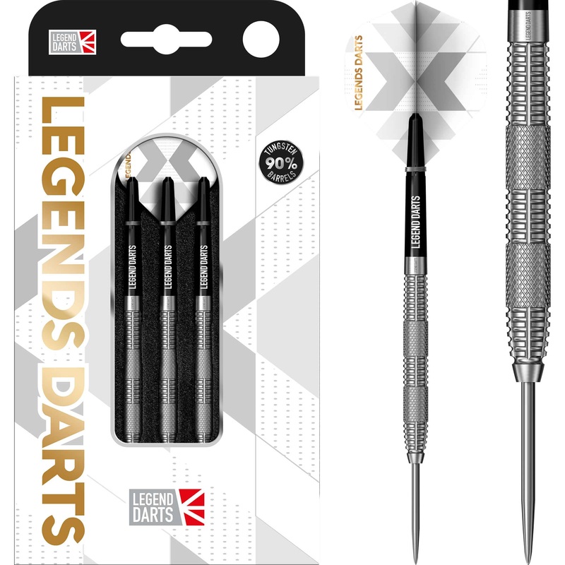 *Legend Darts – Steel Tip – 90% Tungsten – Pro Series – V30 – Dual Knurl 22g