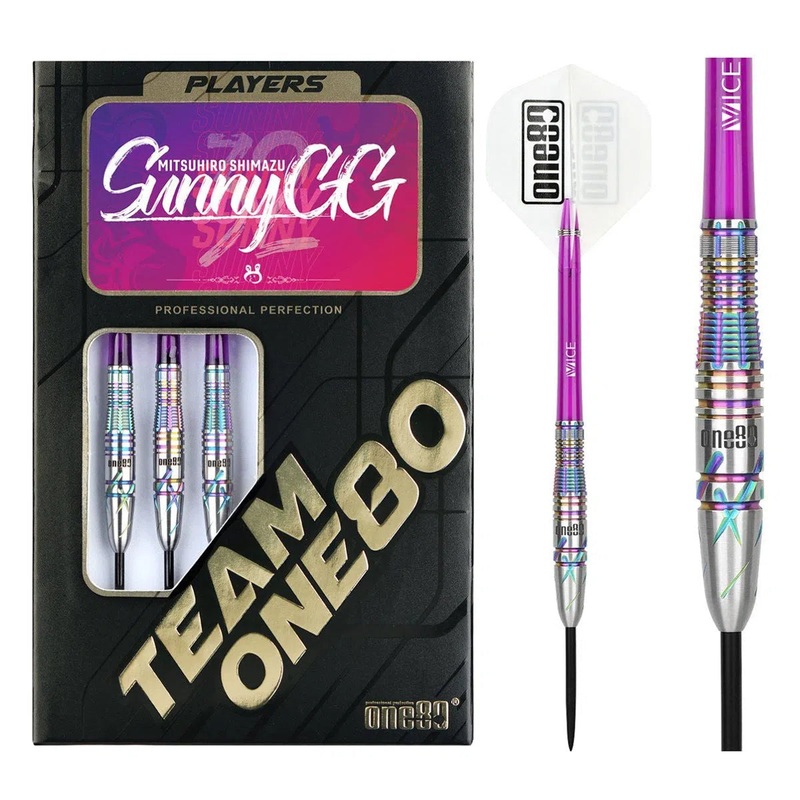 One80 Chameleon Sunny 90% Tungsten Steel Tip Darts 22 GRAM