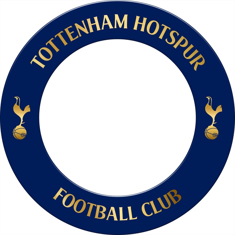 Tottenham Hotspur Dartboard Surround – Official Licensed – Spurs – S6 – Navy with Gold Crest