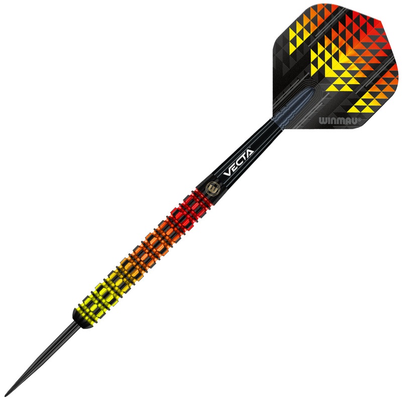 Winmau Firestorm Flame Parallel Steel Tip Darts – 22gm