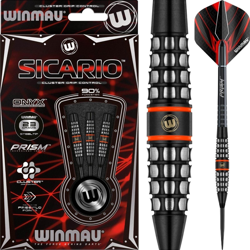 Winmau – Sicario Darts – Steel Tip – 90% Tungsten – 21g 23g 25g 21 grams