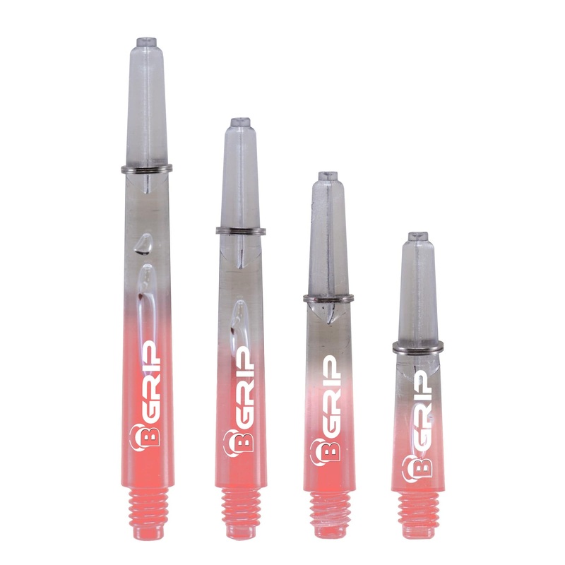 *BULL’S B-Grip TT Shaft – Polycarbonate – Clear & Pink Medium