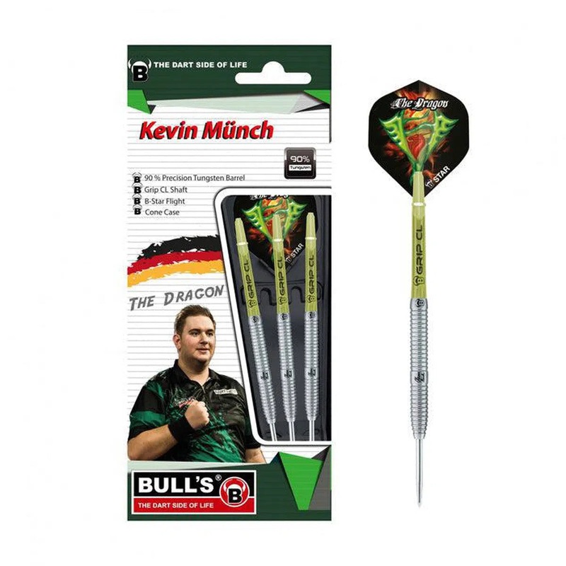 Bull’s DE Kevin Munch 90% Tungsten Steel Tip Darts 21 GRAM