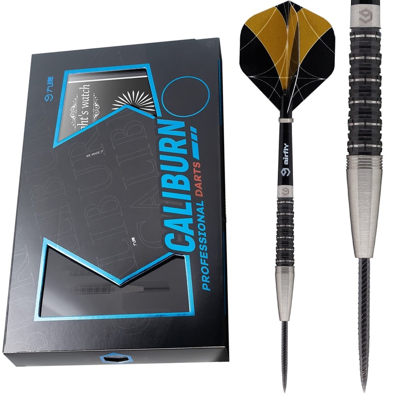 *Caliburn Nights Watch Darts – Steel Tip – 95% – N2 – Black 22g