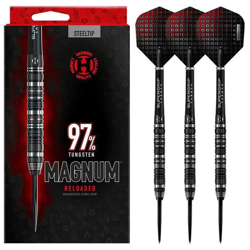 Harrows Magnum Reloaded 97% Tungsten Steel Tip Darts 21 GRAM