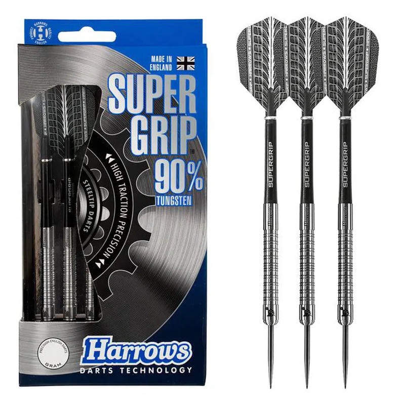 Harrows Supergrip 90% Tungsten Steel Tip Darts 21 GRAM