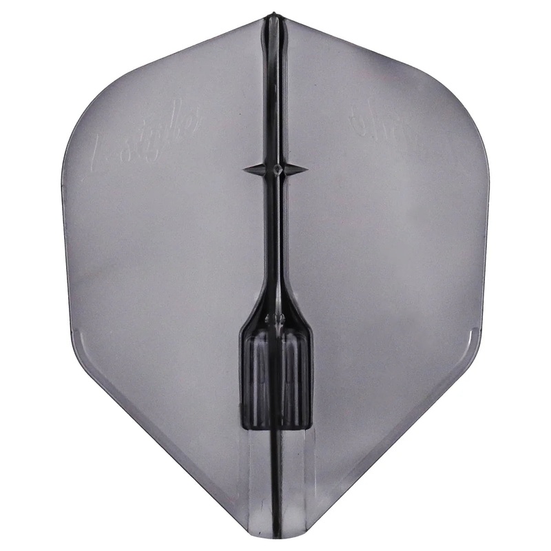 L-Style EZ Fantom Dart Flights – L3 Shape Clear Black Shape 290 Micron Clear Black