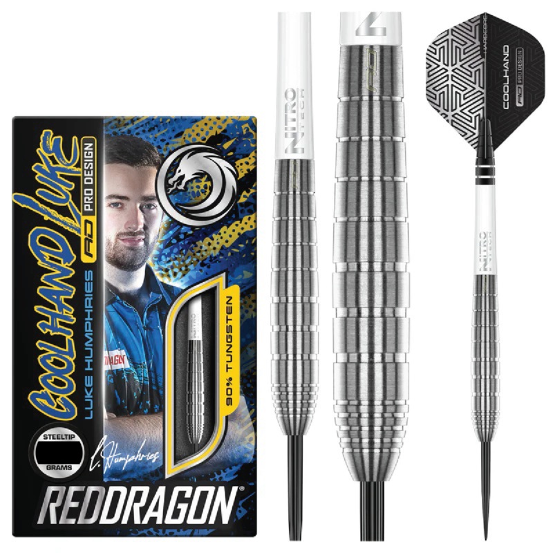 Luke Humphries TX1 90% Tungsten Steel Tip Darts by Red Dragon 22 Gram