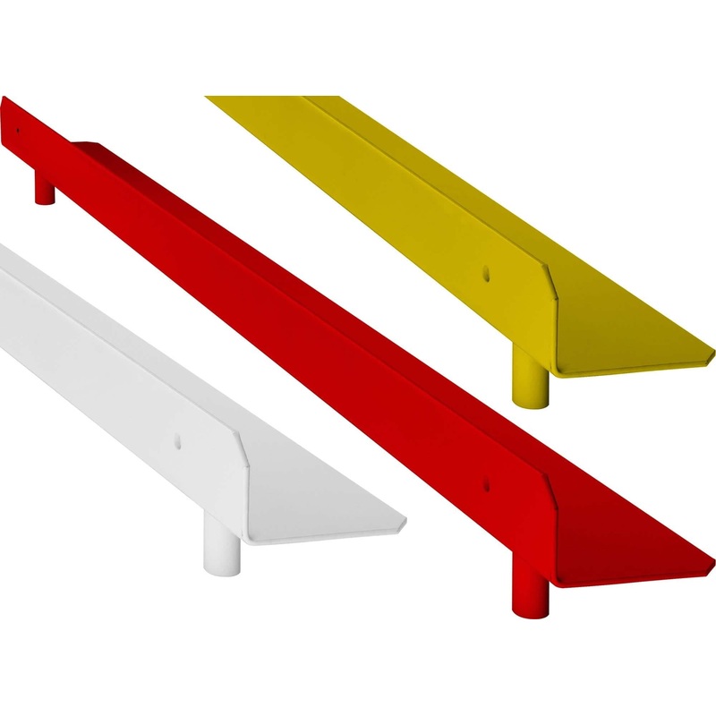 Mission Raised Steel Oche – with Floor Fittings – Retractable (Fast Remove) Red