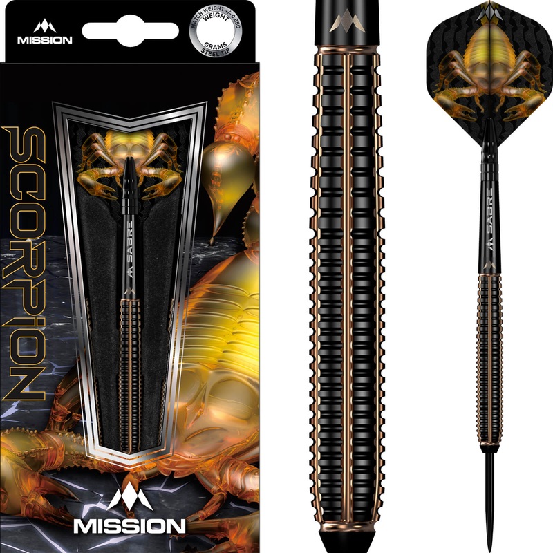 Mission – Scorpion Darts – Steel Tip – 90% Tungsten – 22g 24g 22 grams