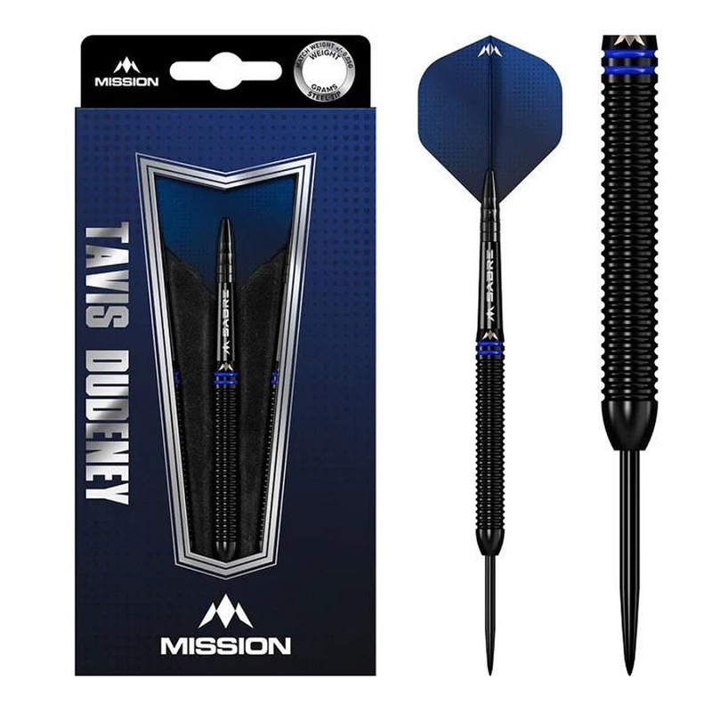 Mission Tavis Dudeney 90% Steel Tip Darts 22 grams