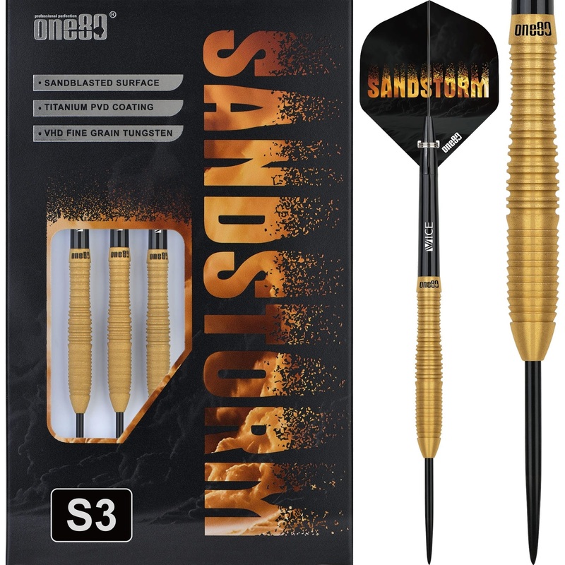 One80 Sandstorm Darts – Steel Tip – 90% Tungsten – S03 23g
