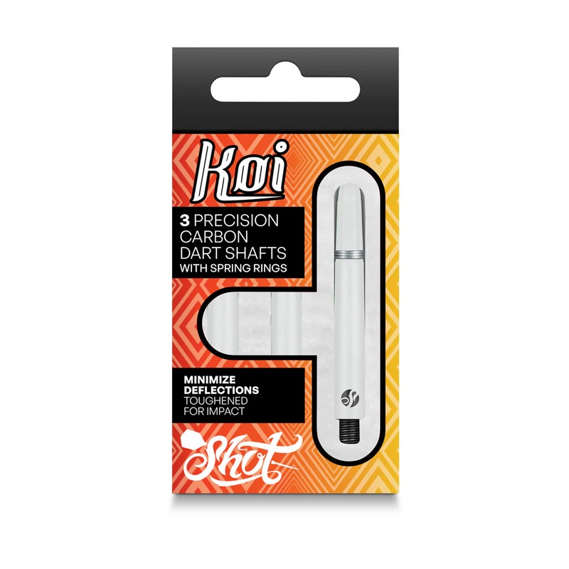 Shot Koi Carbon Dart Shaft – White – In Between