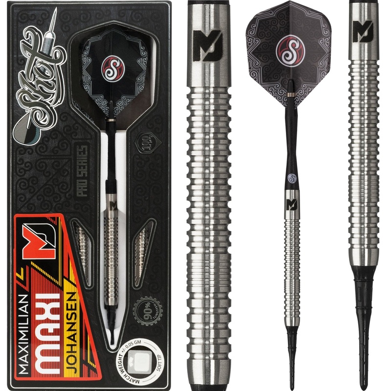 *Shot Pro Series Darts – Soft Tip – Maximilian Johansen 20g