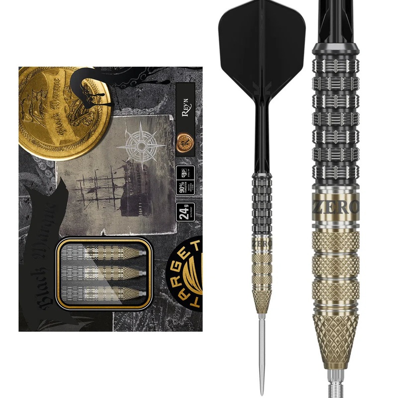Target Japan Black Marque Reyn SP 90% Tungsten Steel Tip Darts 22 GRAM