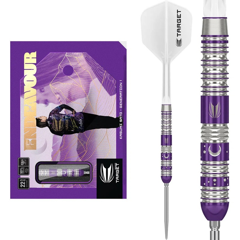 Target Japan Kasumi Sato Endeavour G1 90% Tungsten Steel Tip Darts 22.5 GRAM