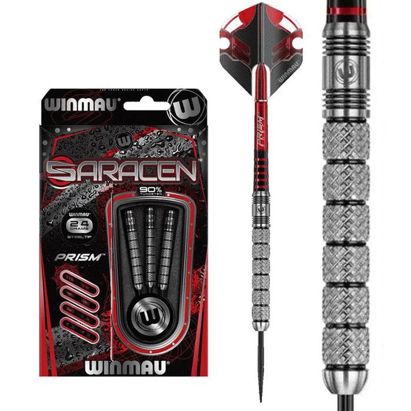 Winmau Saracen Straight 90% Tungsten Steel Tip Darts 26 GRAM